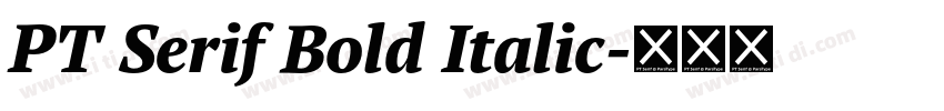 PT Serif Bold Italic字体转换